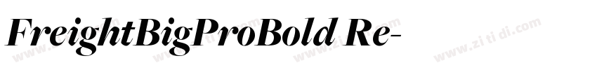 FreightBigProBold Re字体转换